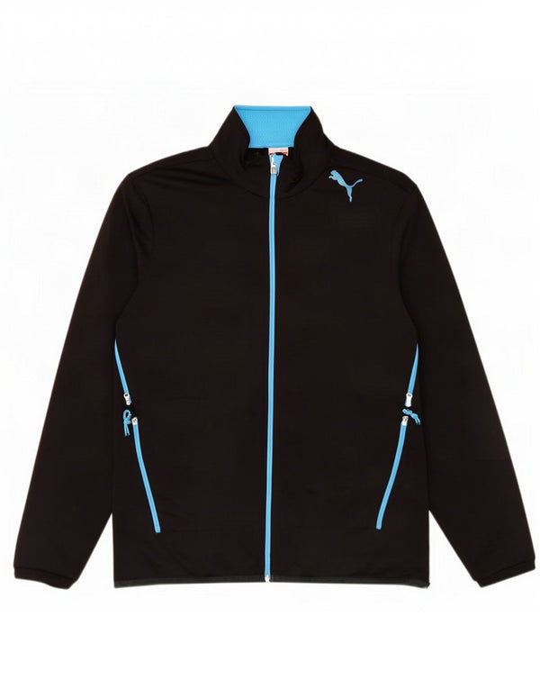 Giacca da tuta da uomo Puma Large nera in poliestere