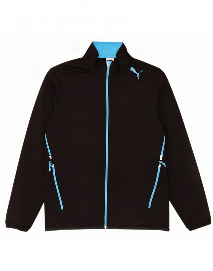 Giacca da tuta da uomo Puma Large nera in poliestere