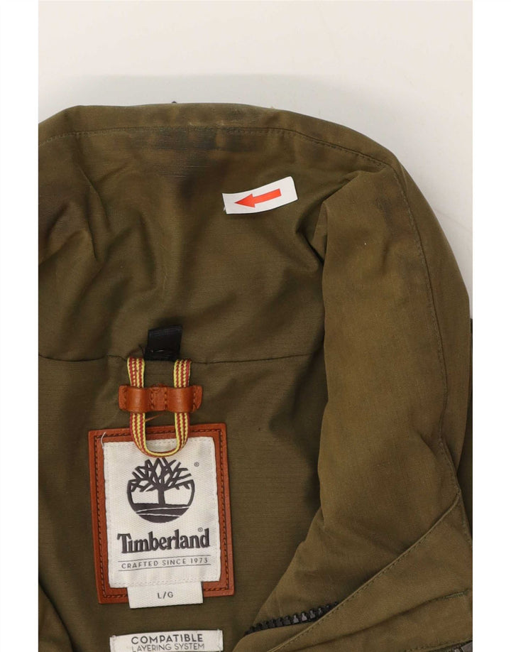 Giacca da uomo Timberland UK 40 Large in cotone kaki