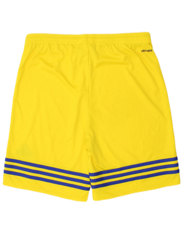 Pantaloncini sportivi Adidas Climalite da ragazzo 13-14 anni XL Giallo
