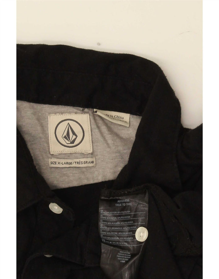 Polo da uomo Volcom XL in cotone nero