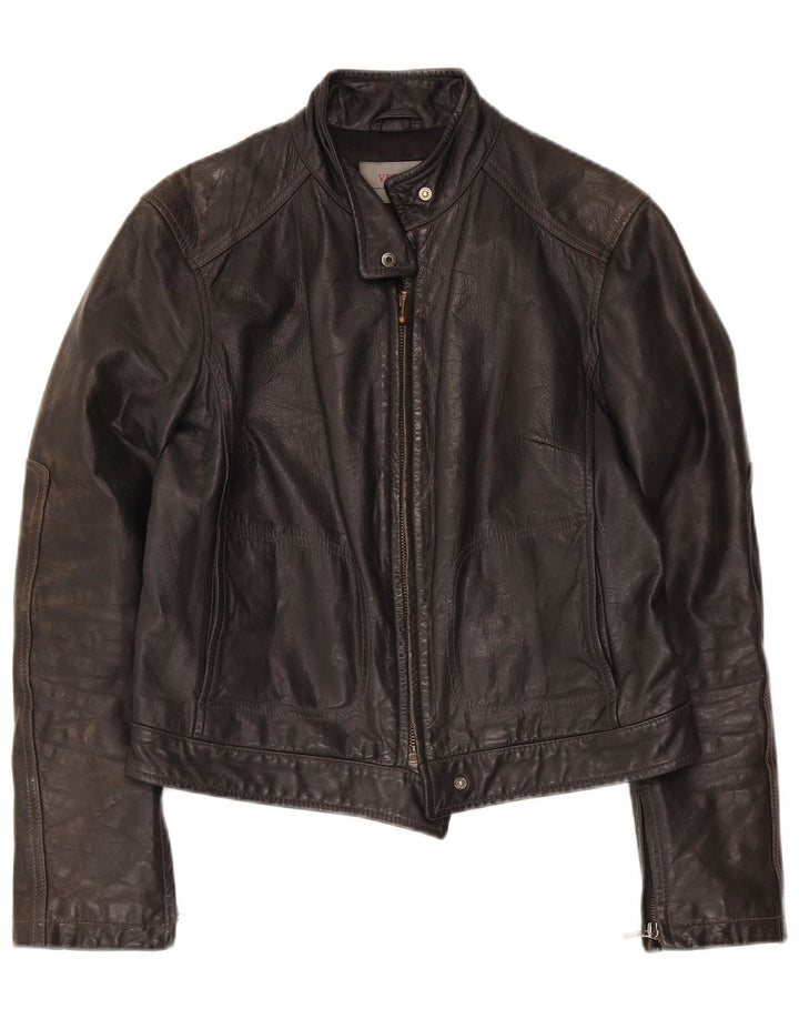 Giacca in Pelle Donna Victory IT 42 Media Pelle Nera