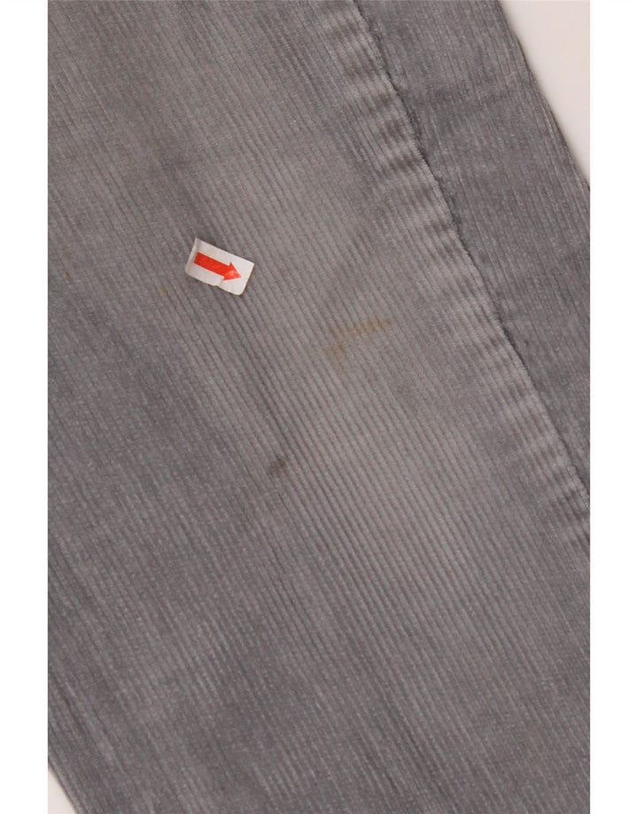 RIFLE Pantaloni dritti da uomo in velluto a coste W28 L28 in cotone blu