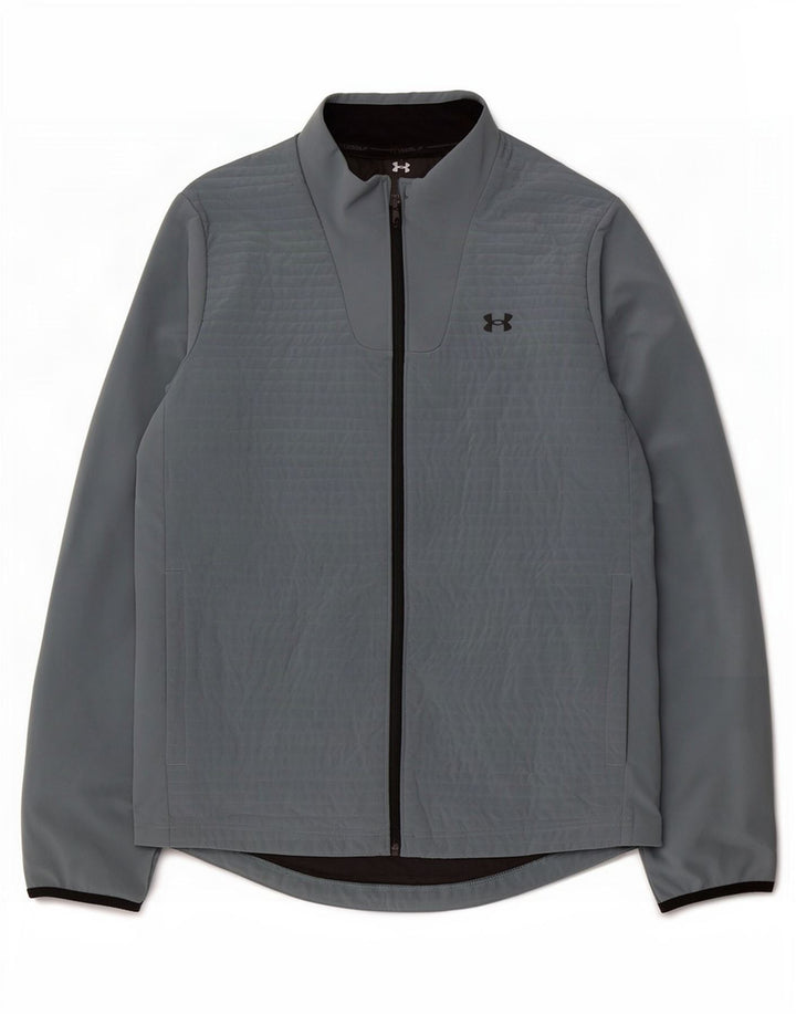 Giacca da tuta da uomo Under Armour Cold Gear, grande, in poliestere grigio
