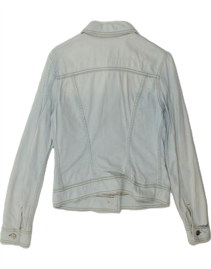 LIU JO Womens Crop Denim Jacket IT 40 Small Blue Cotton Vintage Liu Jo and Second-Hand Liu Jo from Messina Hembry 