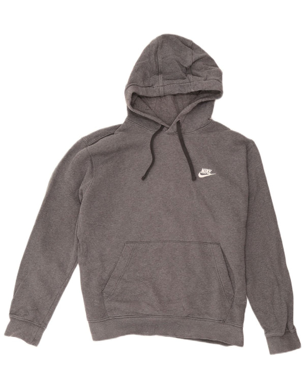 Felpa con cappuccio da donna Nike UK 16 grande cotone grigio