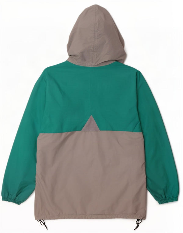 Giacca antipioggia da uomo con cappuccio K-Way UK 40 Large Turchese Colorblock Poliammide