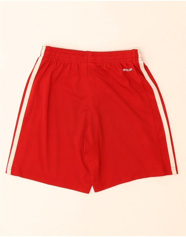 Pantaloncini sportivi ADIDAS Aeroready da bambino 9-10 anni in poliestere rosso