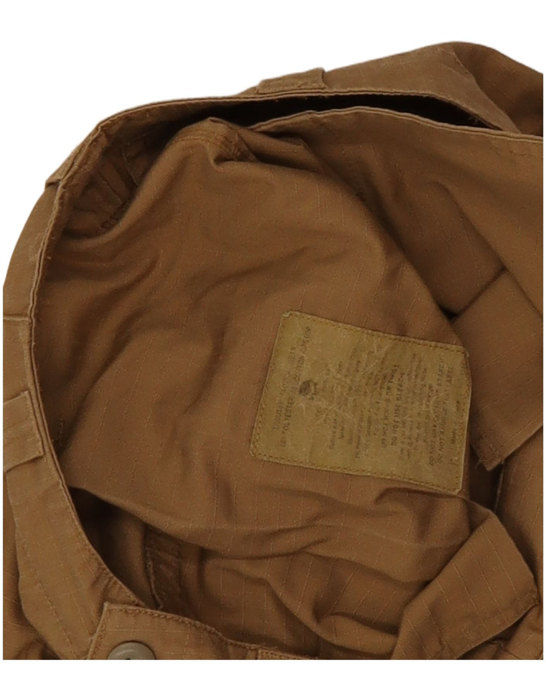 Pantaloni cargo dritti da uomo vintage W30 L30 poliestere beige