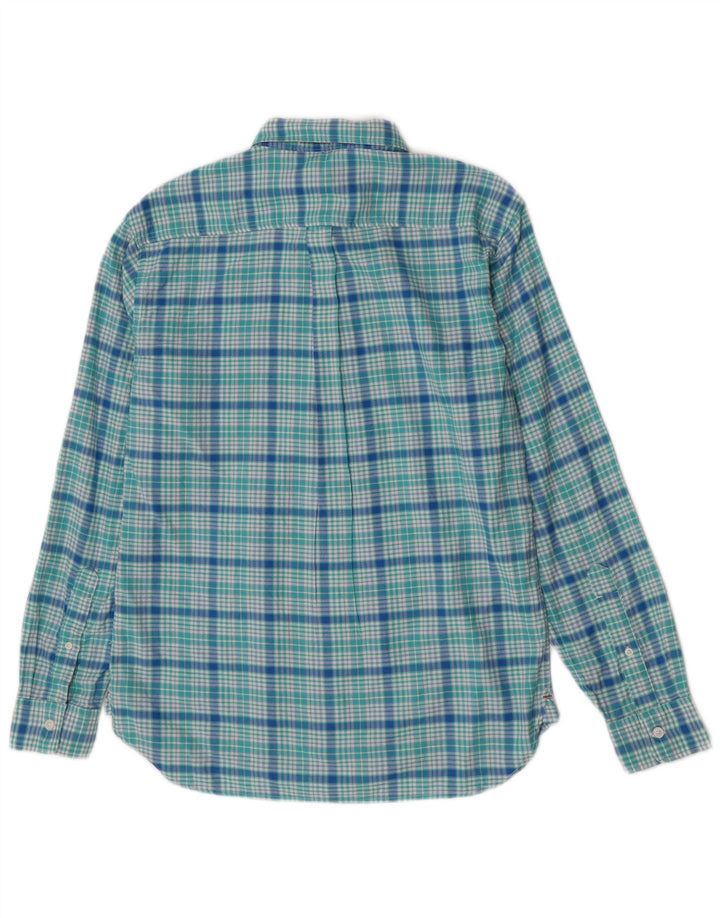 Camicia da uomo Dockers in cotone a quadri turchese medio