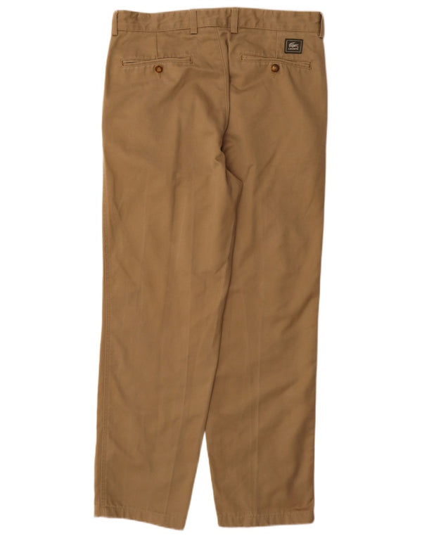 Pantaloni chino dritti da uomo Lacoste taglia 40 media W32 L30 Beige