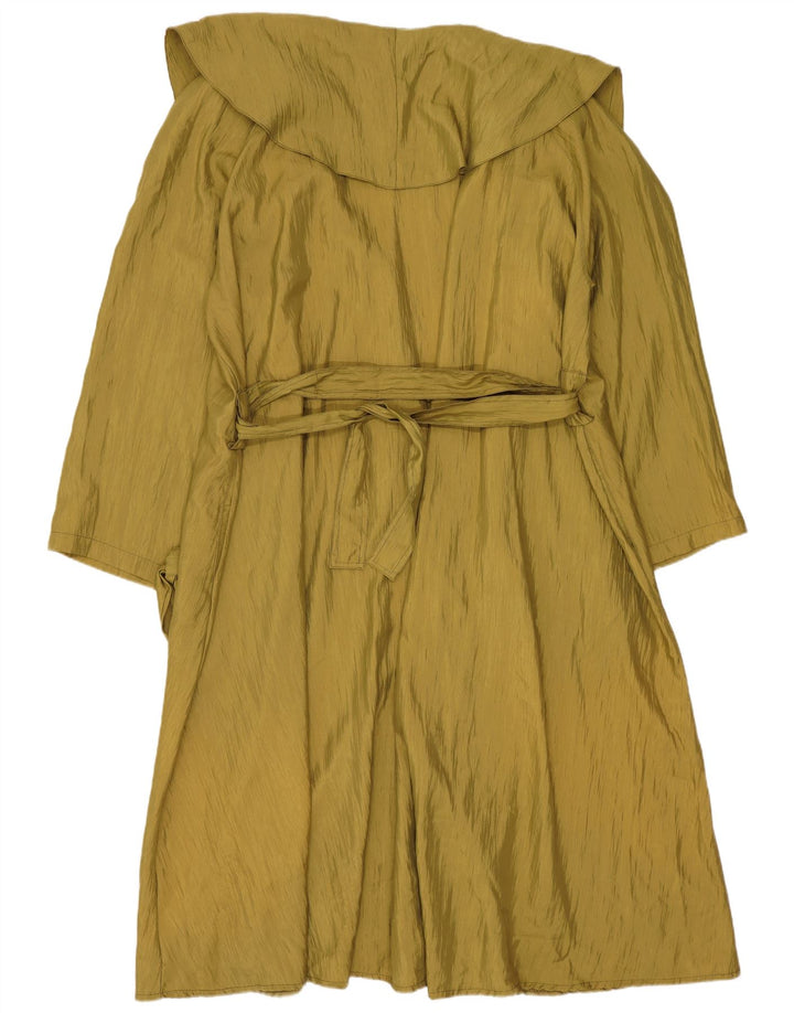 Soprabito oversize da donna vintage UK 14 poliestere kaki medio