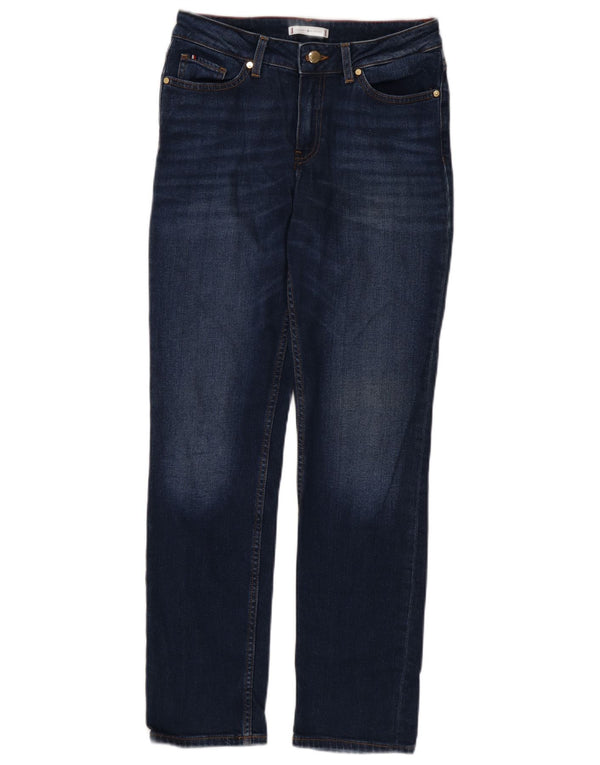 Tommy Hilfiger Donna Roma RW Jeans dritti W28 L30 Blu Navy Cotone