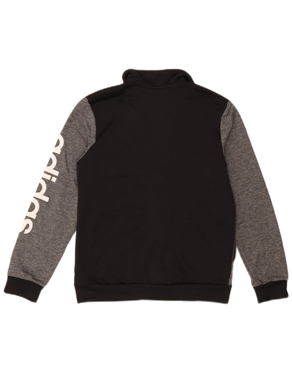 Giacca da ginnastica grafica da ragazzo Adidas 13-14 anni Colorblock nera