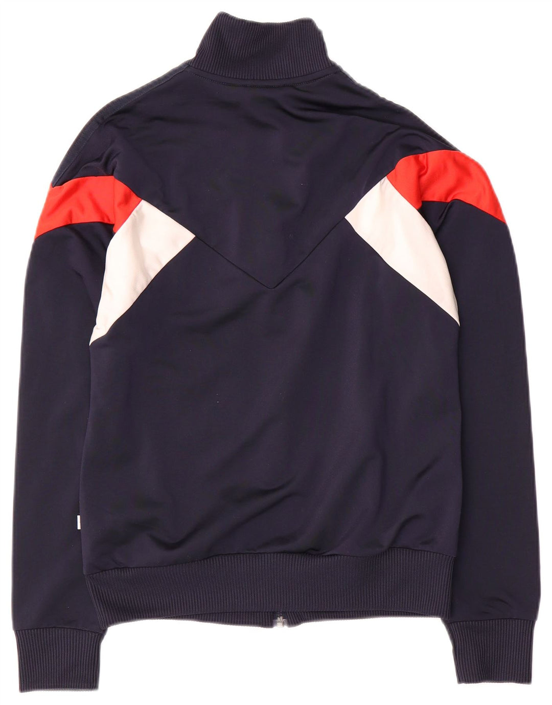 Giacca da tuta da donna Adidas UK 12 Medium Blu Navy Colourblock