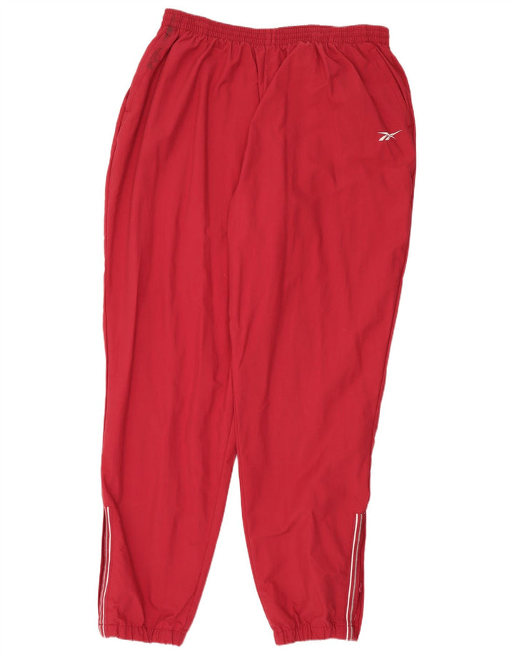 REEBOK Pantaloni da tuta da uomo Joggers 2XL Nylon rosso