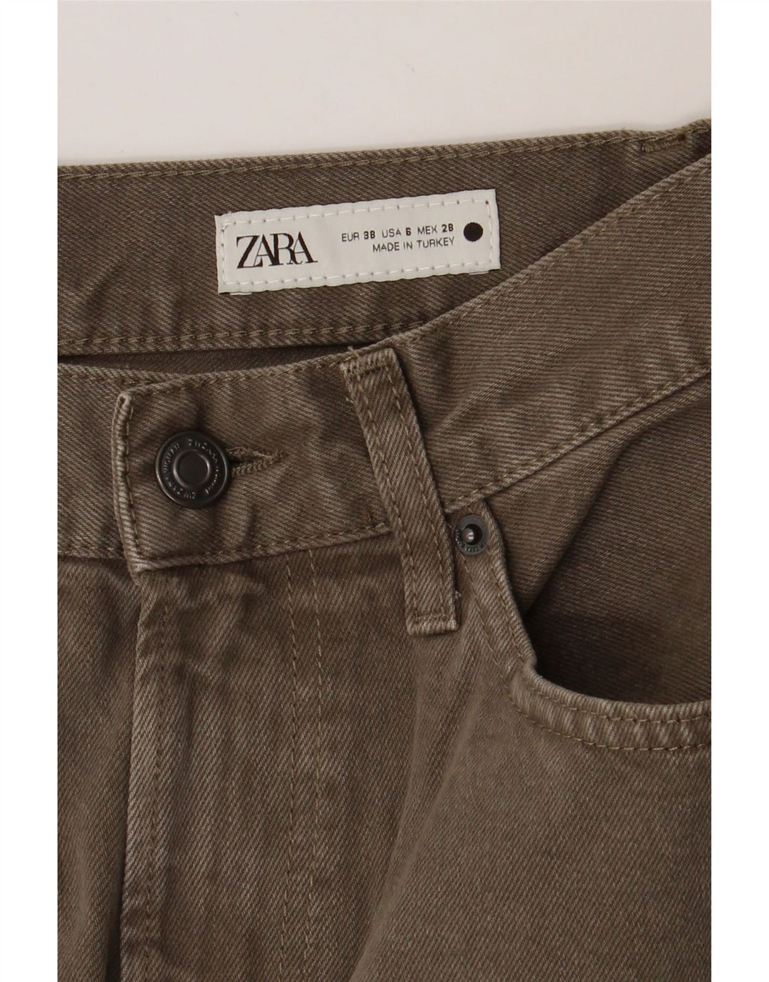 ZARA Womens Straight Jeans EU 38 Small W28 L27 Grey Vintage Zara and Second-Hand Zara from Messina Hembry 