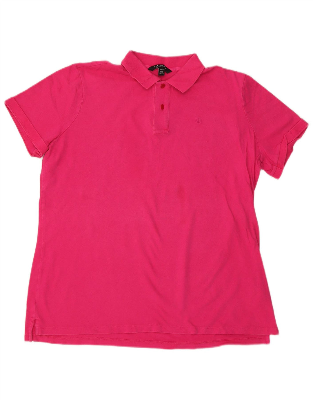 Polo da donna RALPH LAUREN UK 18 XL cotone rosa