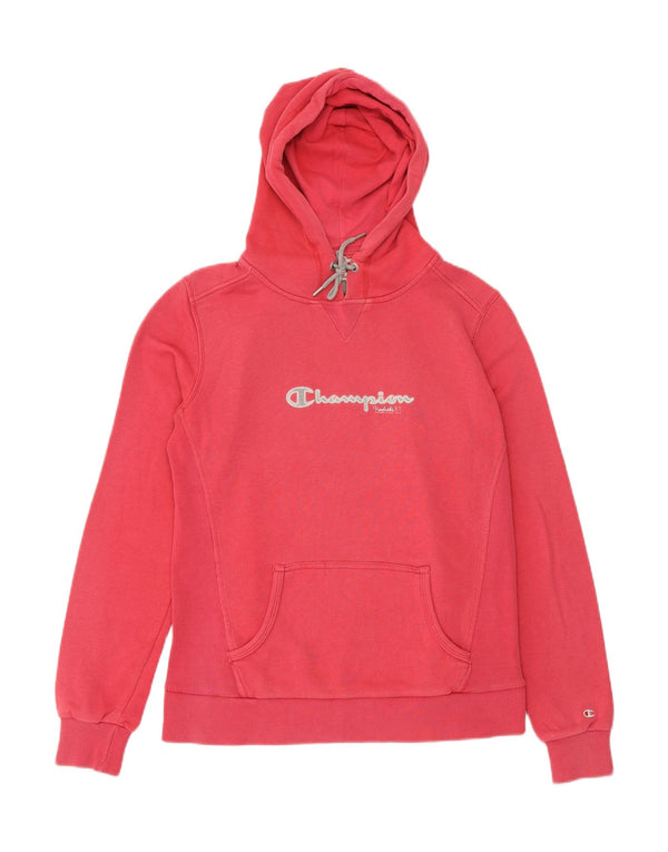 Felpa con cappuccio grafica Champion Heritage Classics da donna UK 16 grande rosa
