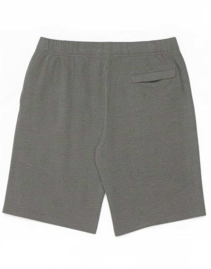 Pantaloncini sportivi Nike da uomo in cotone screziato grigio medio