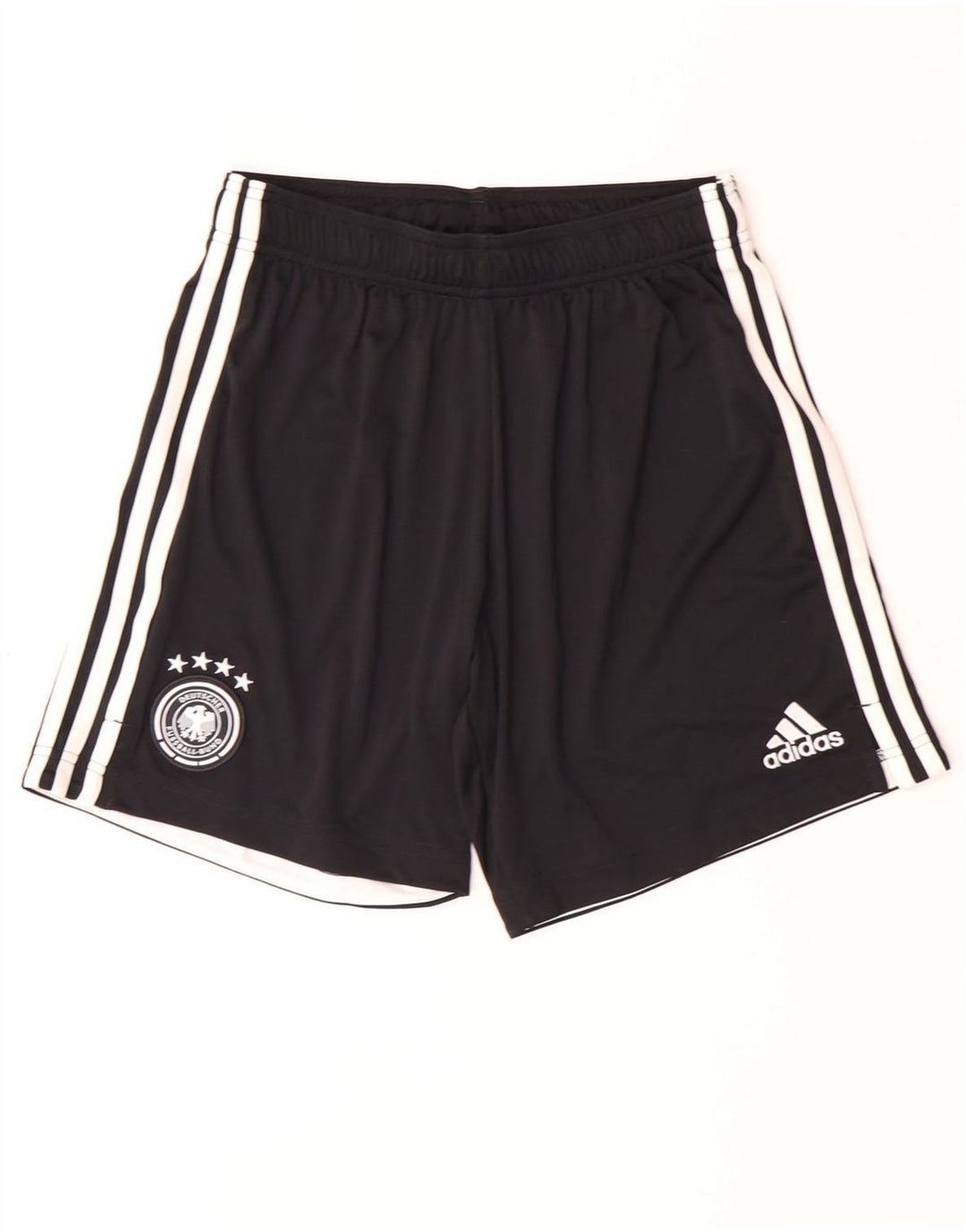 Pantaloncini sportivi ADIDAS da uomo Deutscher Fussball Bund poliestere nero medio