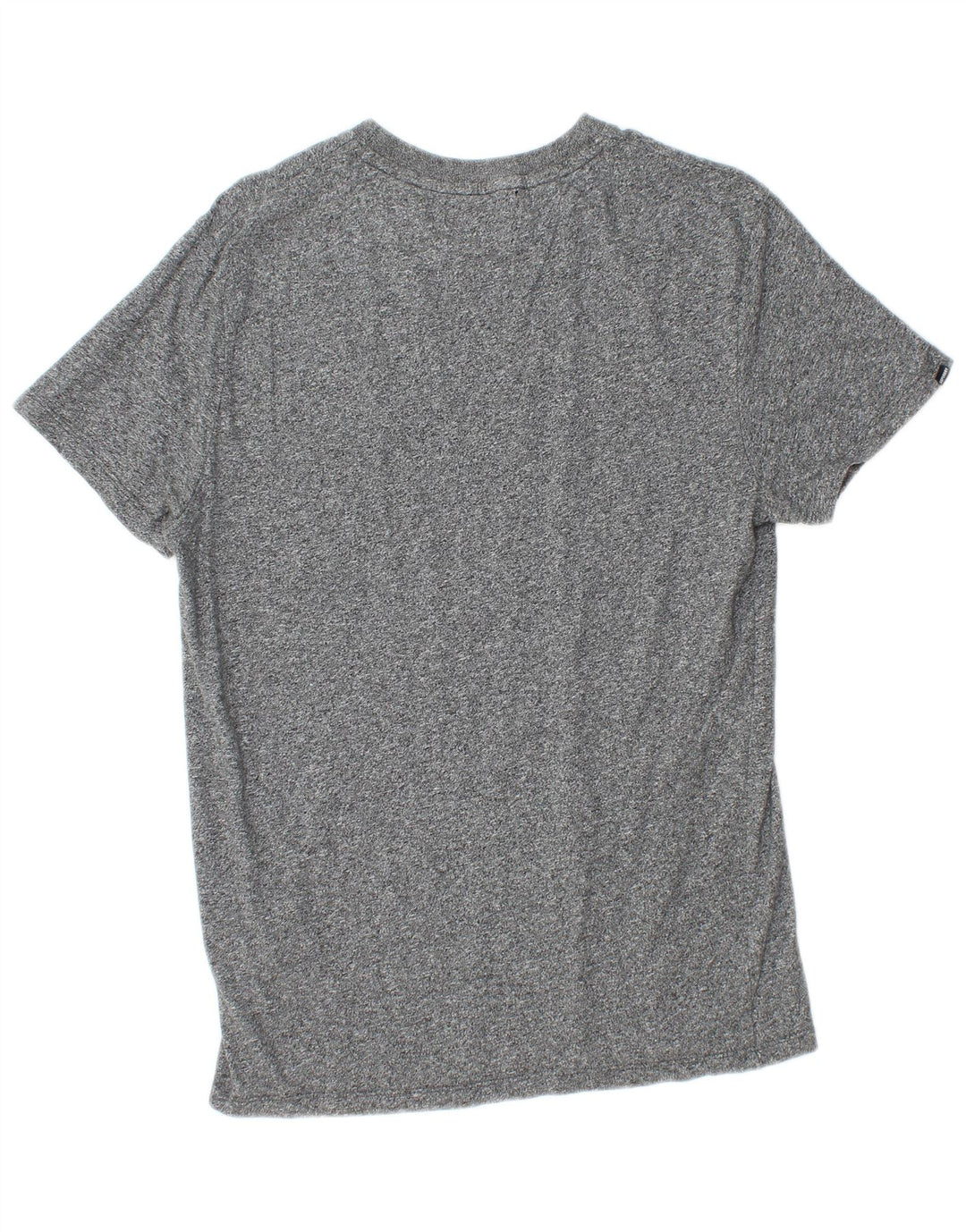 T-shirt da uomo Superdry Top in cotone chiazzato grigio medio