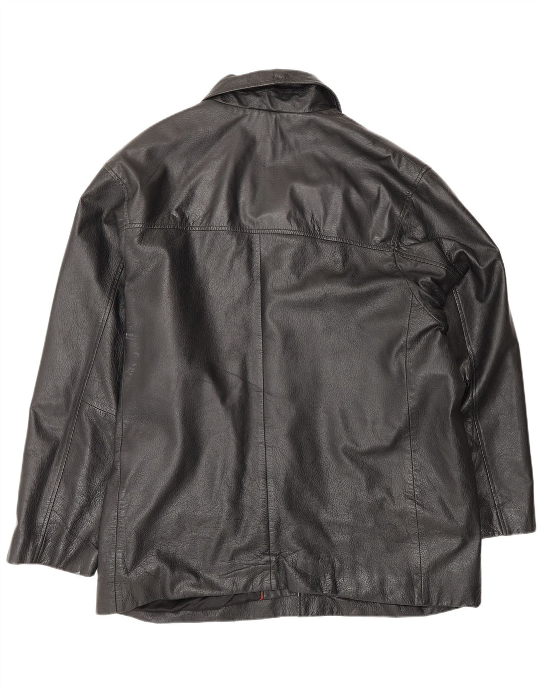 Giacca in pelle vintage da uomo UK 38 in pelle nera media