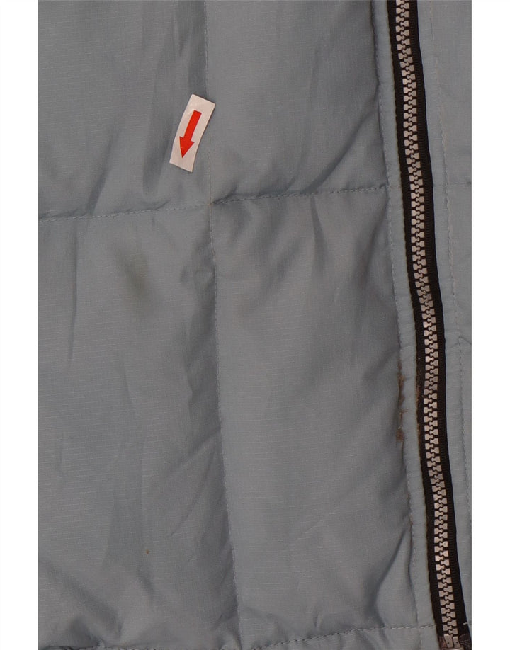 Giacca imbottita con cappuccio da uomo Asics UK 36 piccola blu poliestere