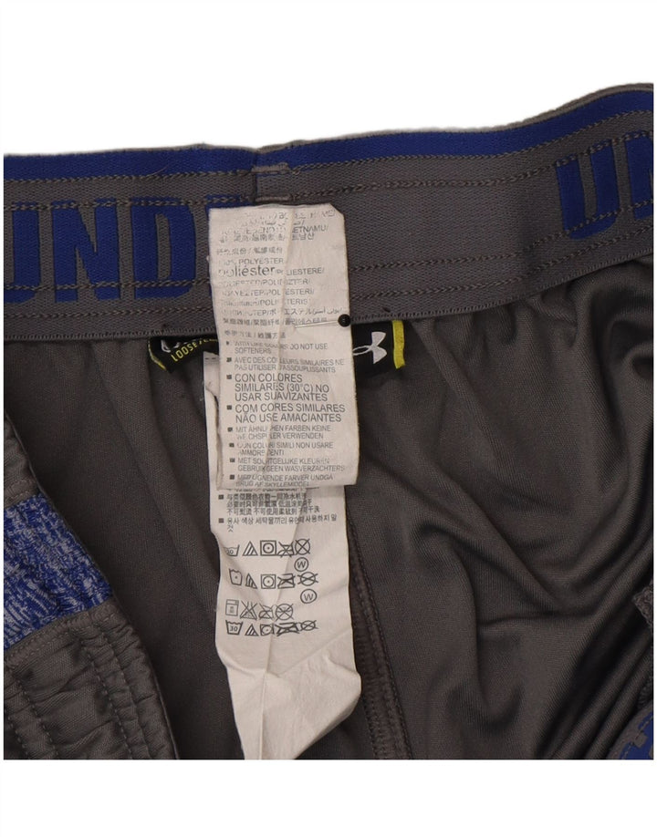 Pantaloncini sportivi da uomo Under Armour Poliestere color block grigio medio