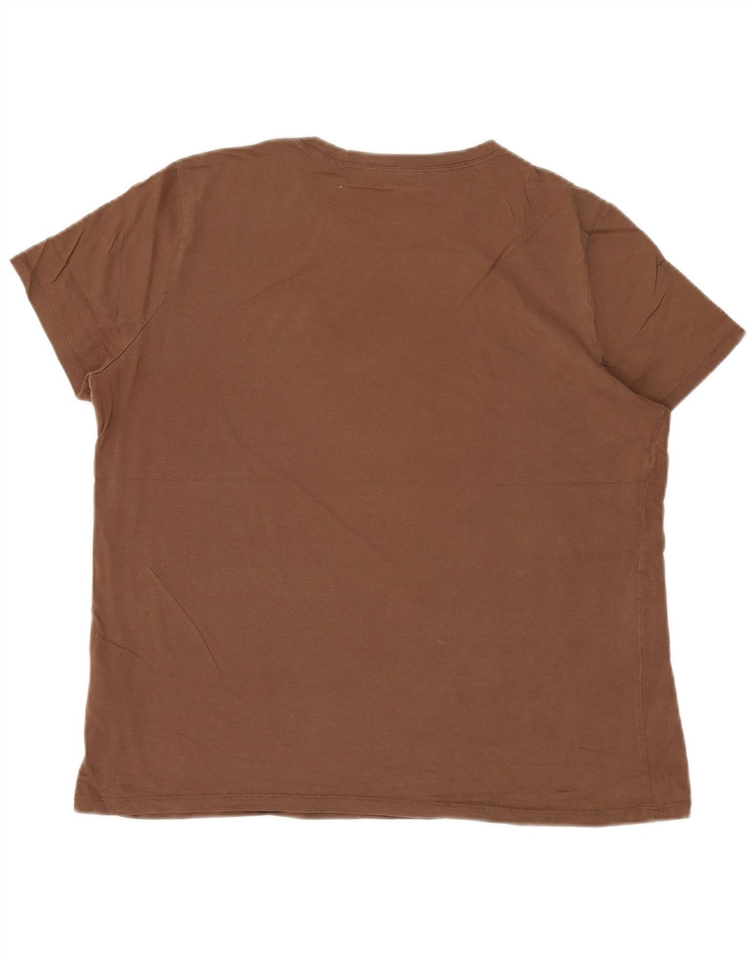 T-shirt da uomo EDDIE BAUER Top XL in cotone marrone