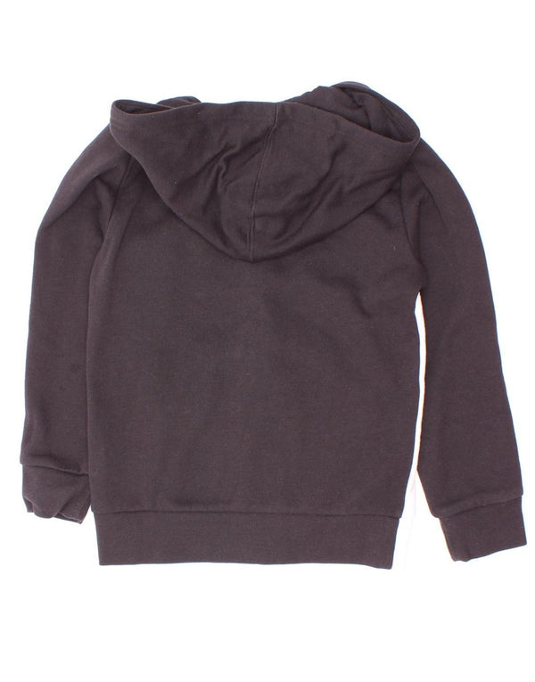 Felpa con cappuccio con zip grafica Champion per ragazzi 7-8 anni Small Black Colourblock