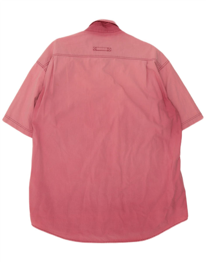 Camicia a maniche corte da uomo Camel Active 2XL Rosa