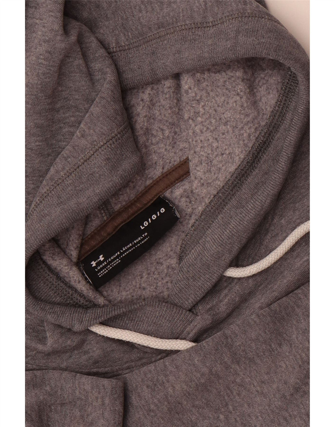 Felpa con cappuccio grafica da uomo Under Armour grande grigio screziato