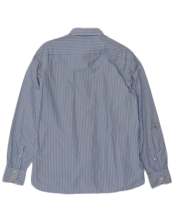 TOMMY HILFIGER Camicia da uomo in cotone a righe blu medio