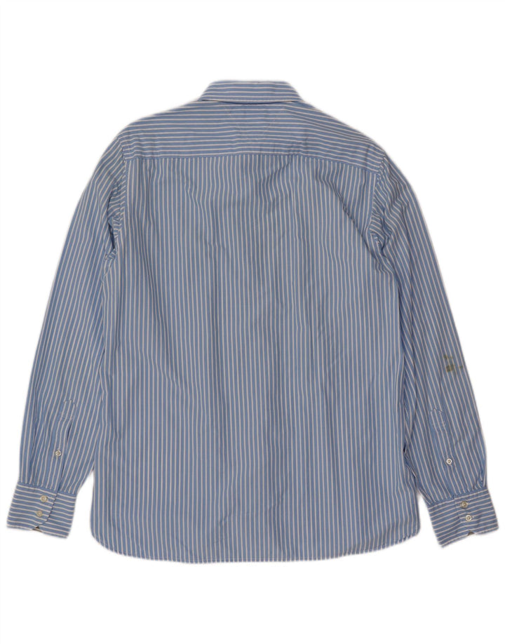 TOMMY HILFIGER Camicia da uomo in cotone a righe blu medio