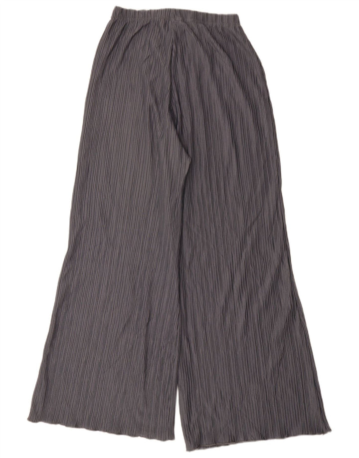 TOPSHOP Pantaloni da tuta da donna a gamba larga UK 10 Small Poliestere grigio
