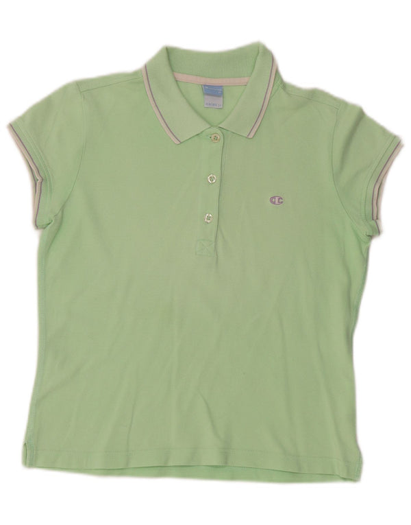 Polo da donna Heritage Crop Champion UK 12 cotone verde medio