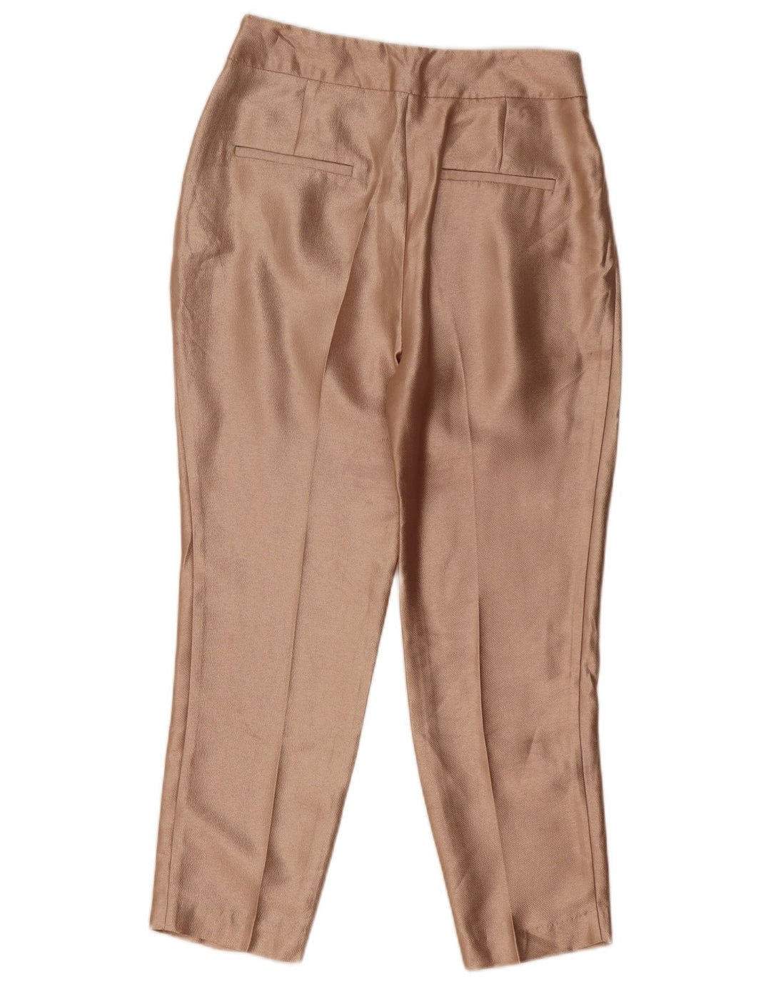 Pantaloni casual affusolati da donna Zara piccoli W27 L26 poliestere beige