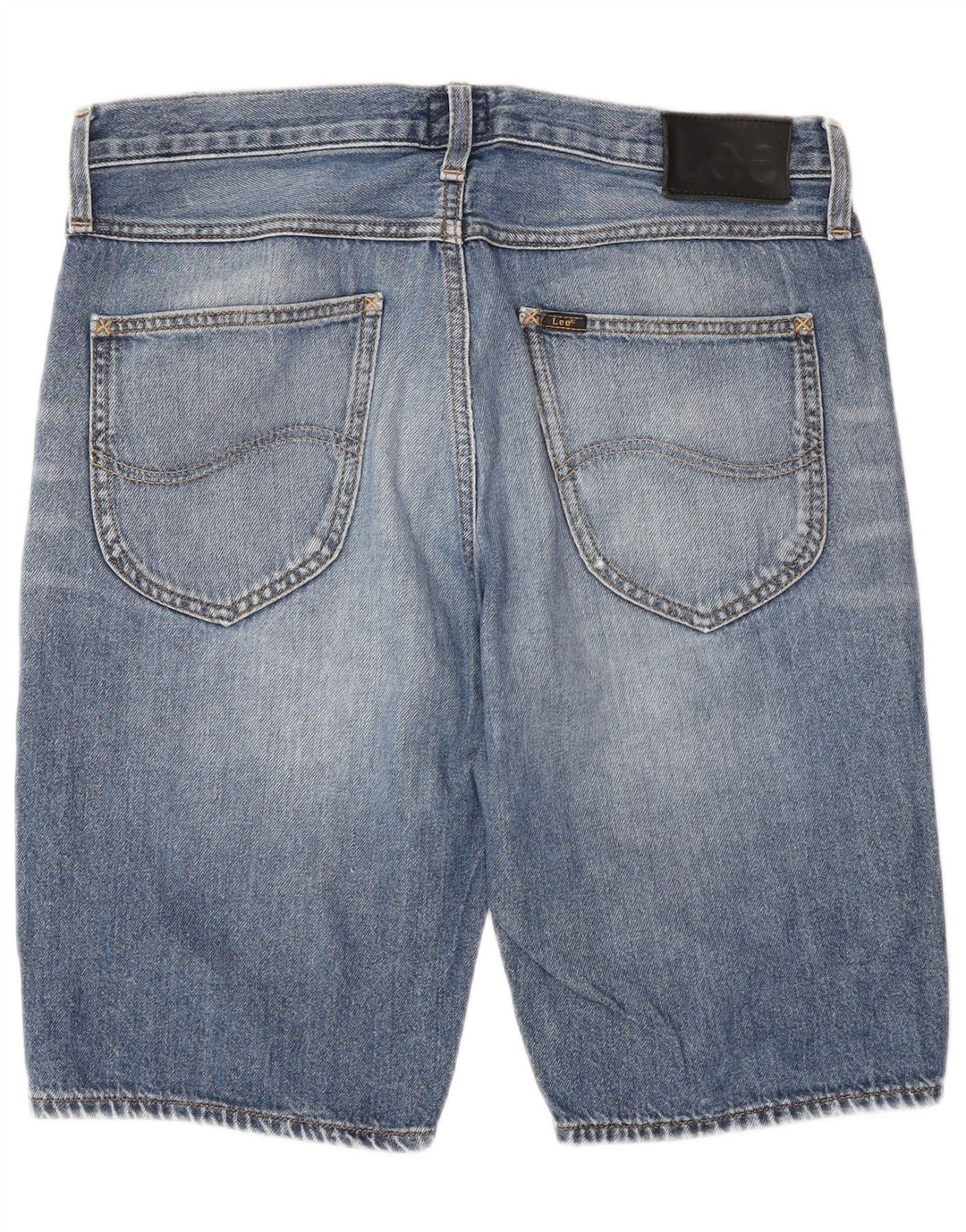 Pantaloncini corti in denim da uomo a 5 tasche Lee W31 cotone blu medio