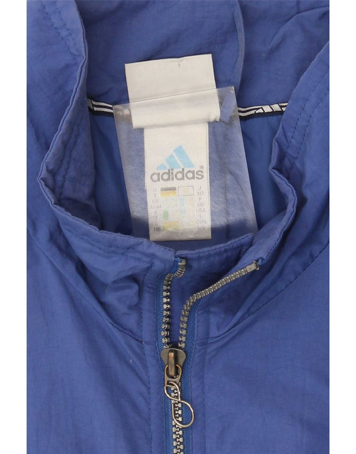 Giacca a vento da uomo Adidas UK 42/44 grande poliestere blu