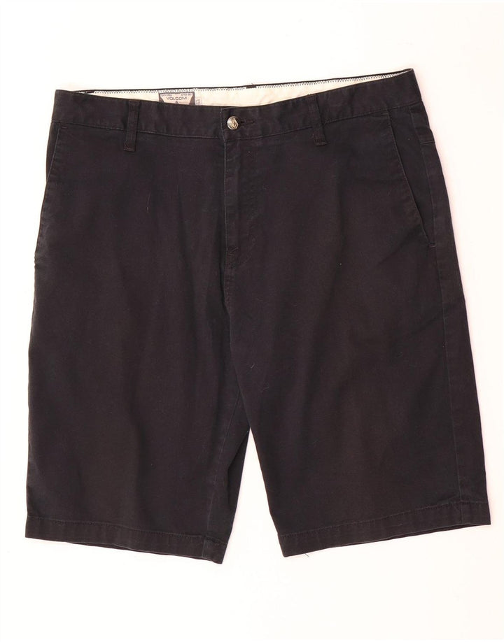 Pantaloncini chino da uomo Volcom W34 grandi in cotone nero