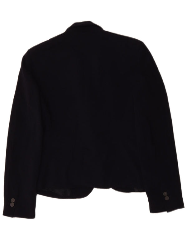 Giacca blazer a 1 bottone da donna Zara UK 14 blu navy medio