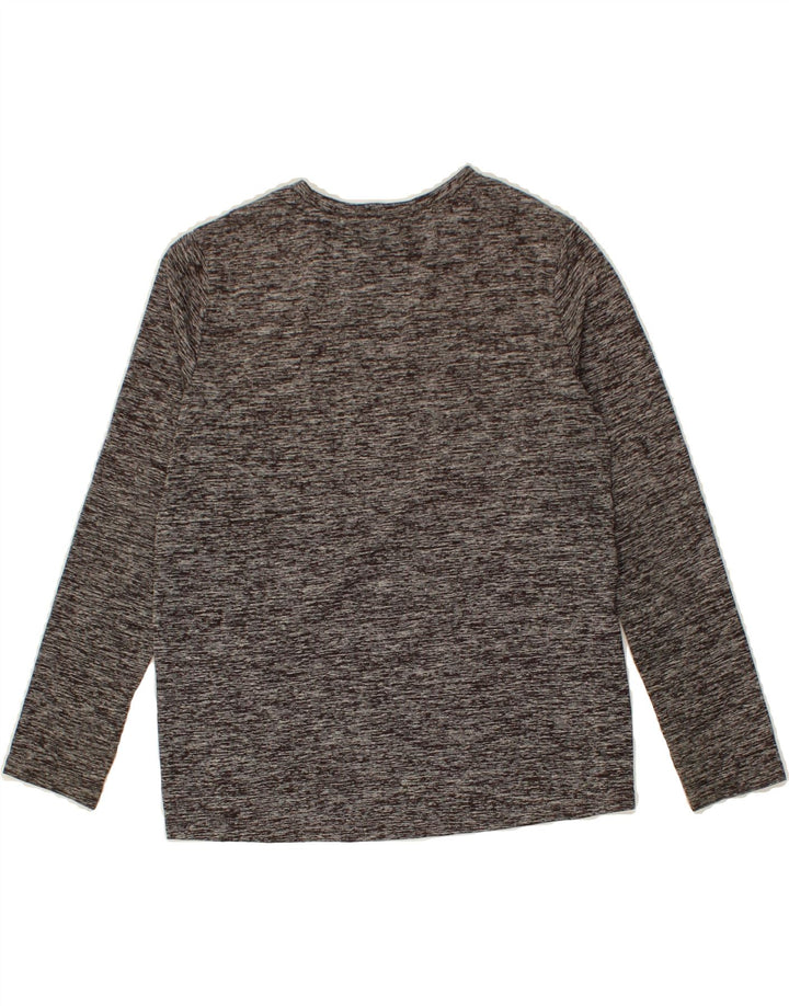 FILA Boys Top Long Sleeve 7-8 Years Grey Flecked Vintage Fila and Second-Hand Fila from Messina Hembry 