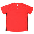 T-shirt ADIDAS Climalite da uomo XL rossa in poliestere