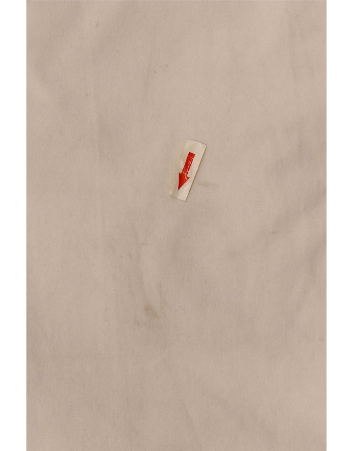Pantaloni chino slim da uomo Zara EU 44 Large W34 L30 poliestere bianco