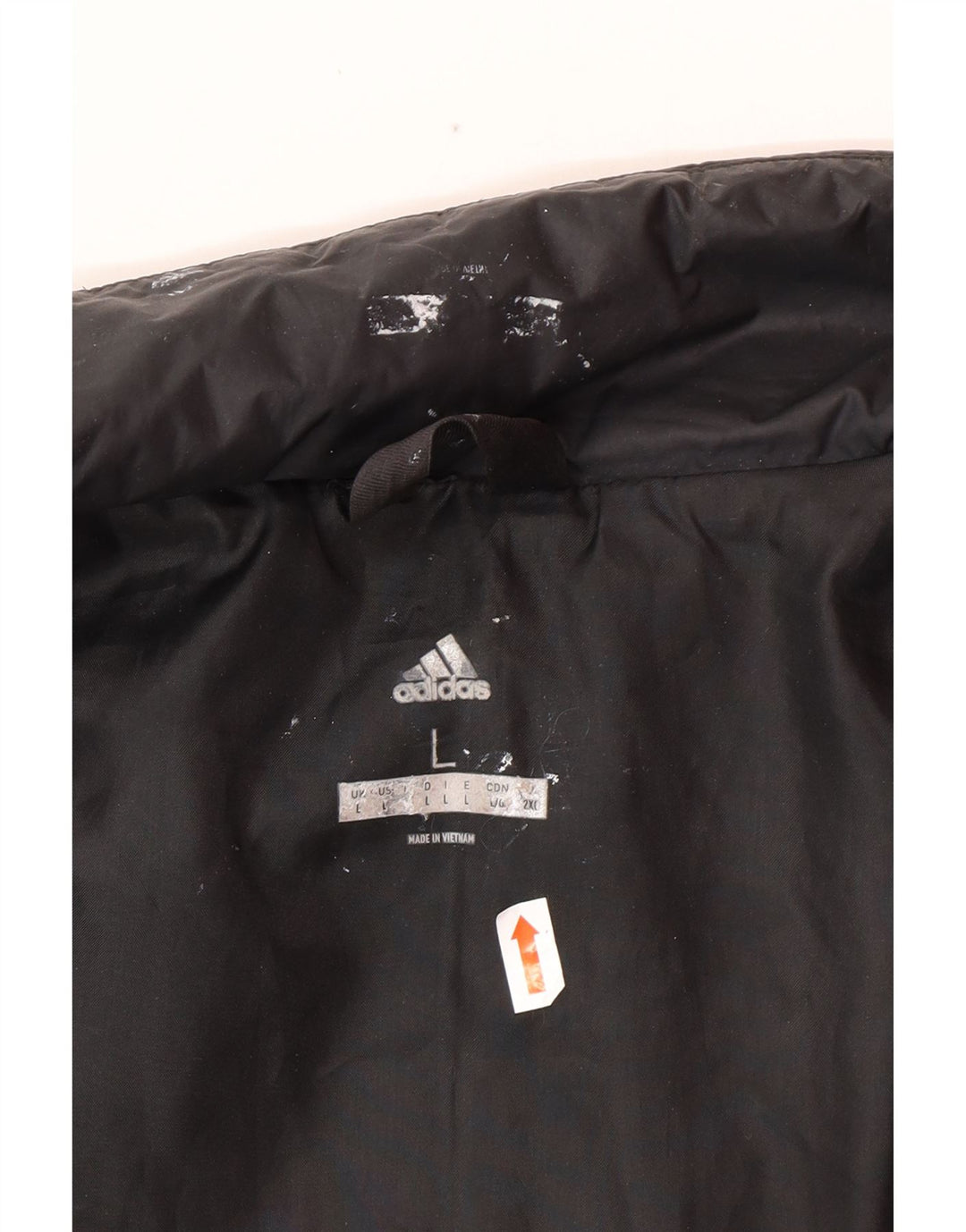 Giacca imbottita da uomo ADIDAS UK 40 grande poliestere nero
