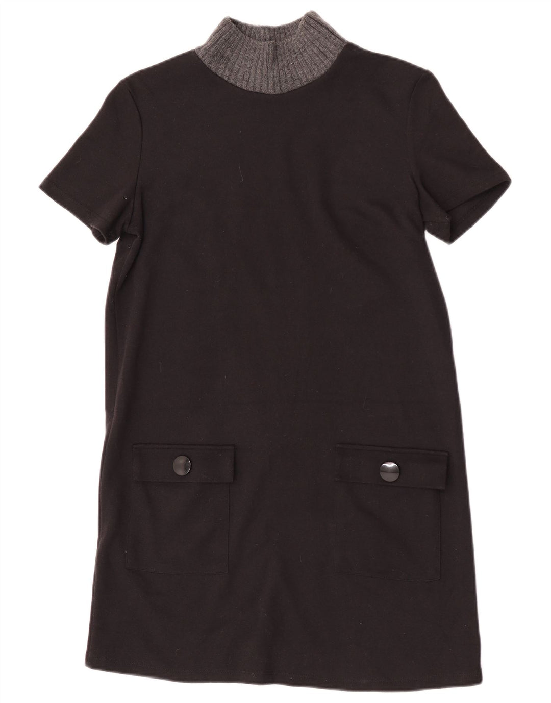 Abito a trapezio Trafaluc da donna Zara UK 12 Poliestere color block medio nero