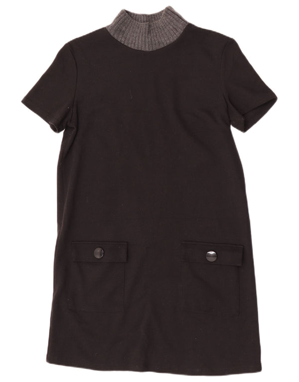 Abito a trapezio Trafaluc da donna Zara UK 12 Poliestere color block medio nero