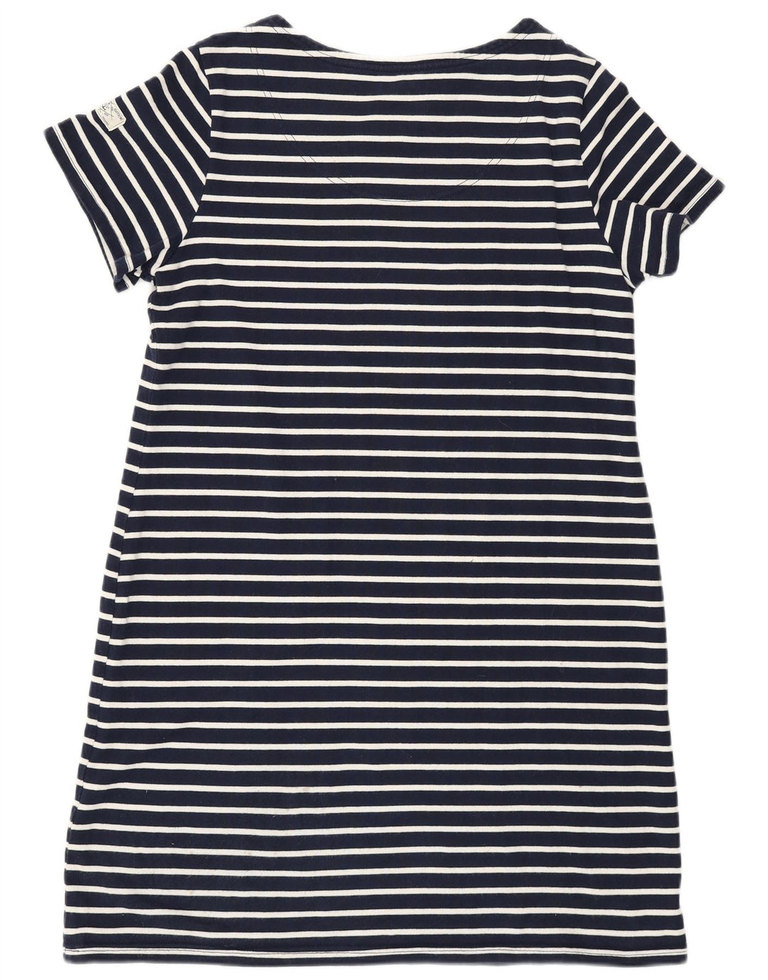 JOULES Abito T-shirt da donna UK 16 Grande cotone a righe blu navy nautico