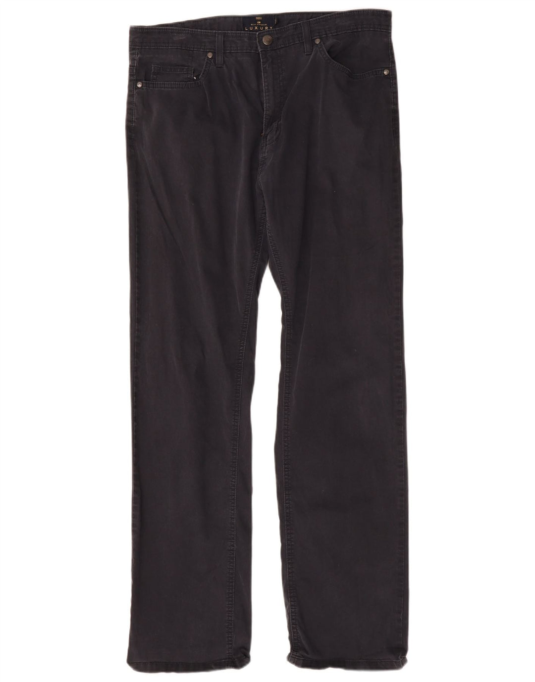 Pantaloni casual dritti Marks & Spencer da uomo blu Harbour W36 L33 Navy